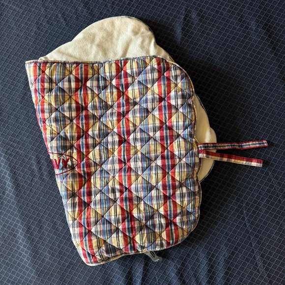 OLD NAVY Pet blanket 21.5" x 34.5" - Plaid and white side - Picture 1 of 5